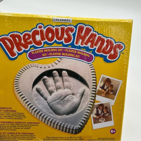 Precious Hands Plaster Molding Kit NEW and SEALED Heart 3D Infant to 12 Keepsake - Picture 2 of 4